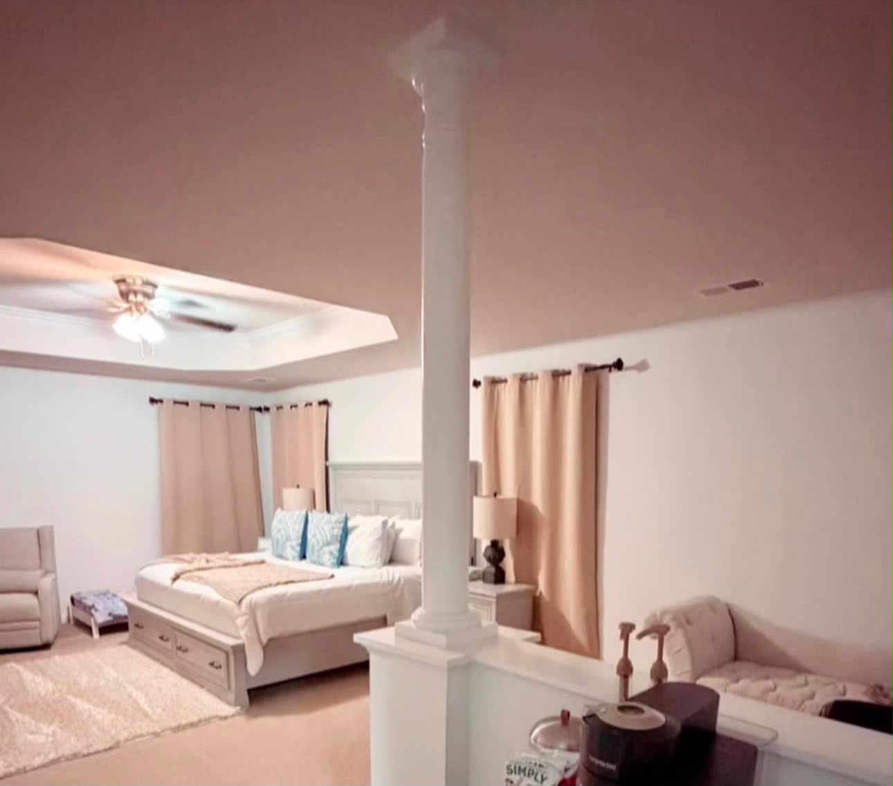 Open bedroom ready after a post-construction cleaning in Richmond, VA
